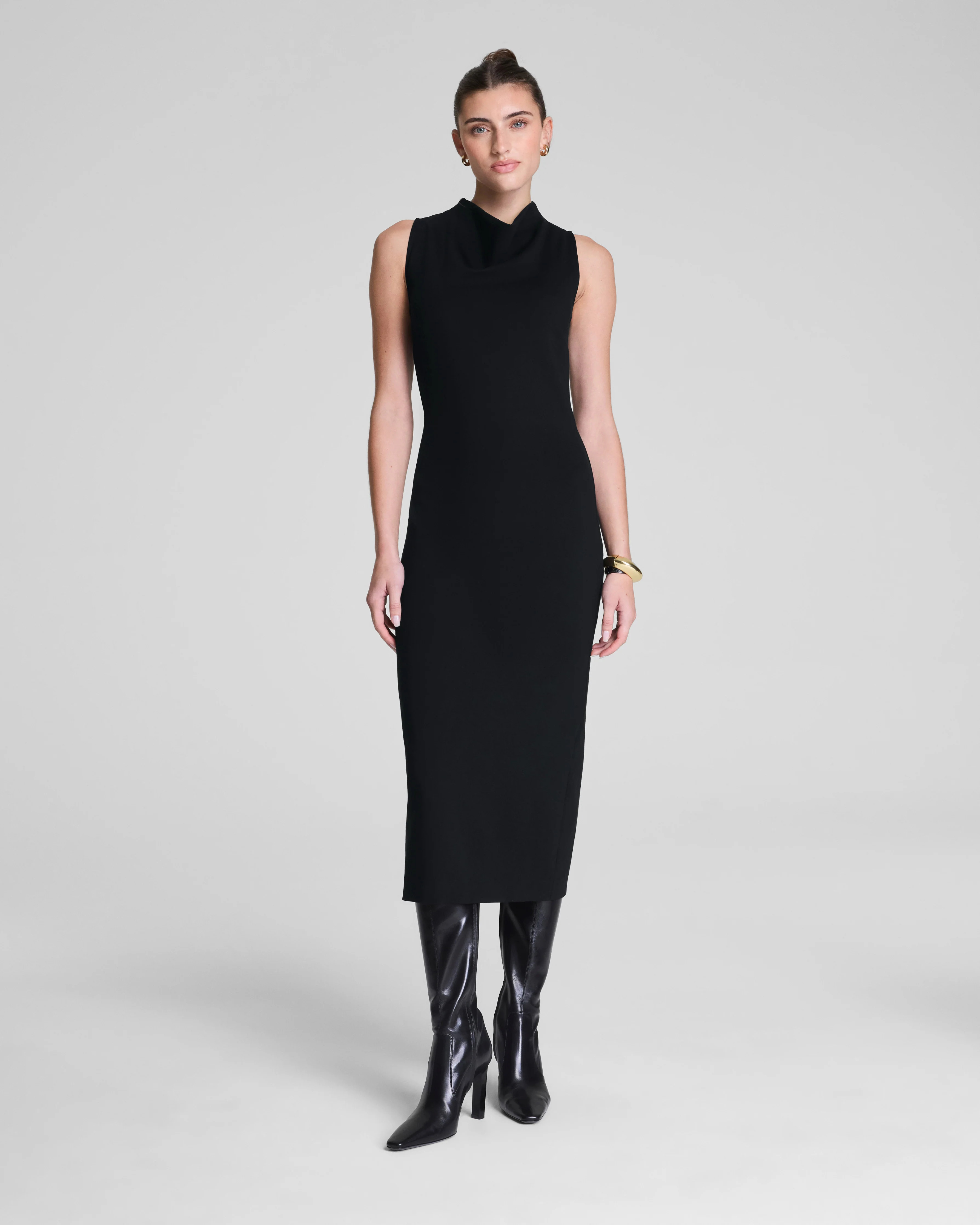 Sleeveless Ponte Midi Dress with Shaping | SPANX | Spanx Canada
