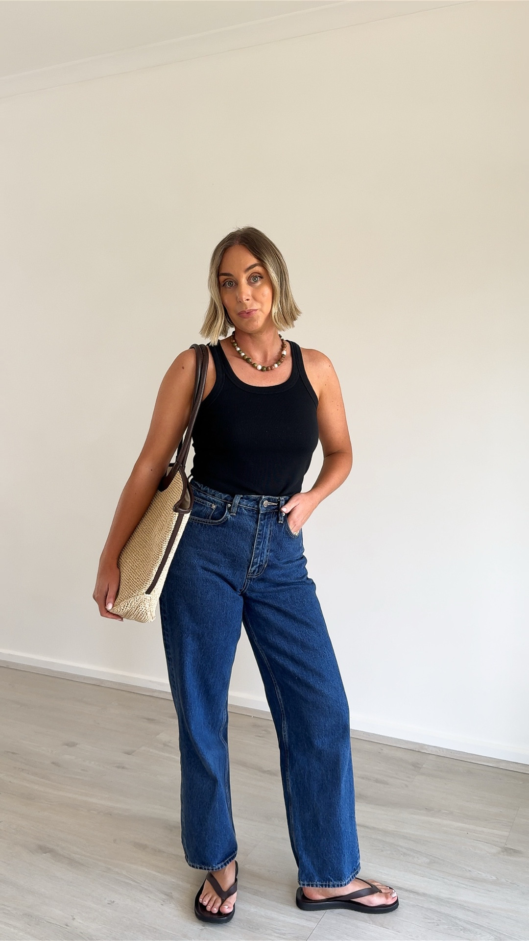 Wearing - 
Tank by Avenue the Label (similar linked)
Necklace by Gem Totem (similar linked)
Bag by The Iconic
Jeans by Assembly Label
Sandals by Tony Bianco

#LTKspring #LTKaustralia #LTKstyletip