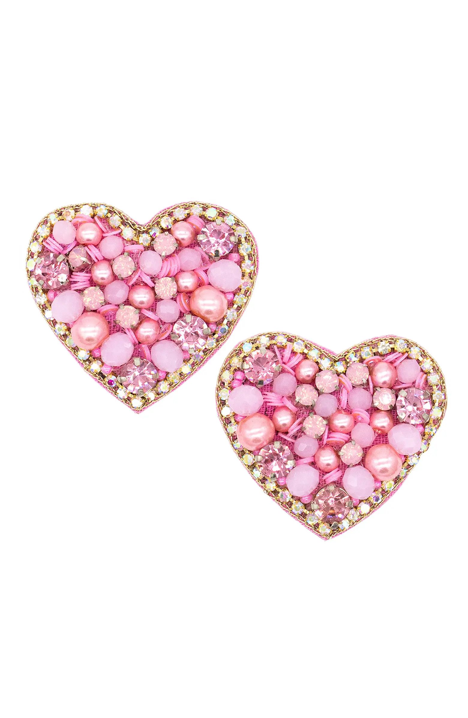 Allie Beads Heart Cluster Stud Earrings | Nordstrom | Nordstrom