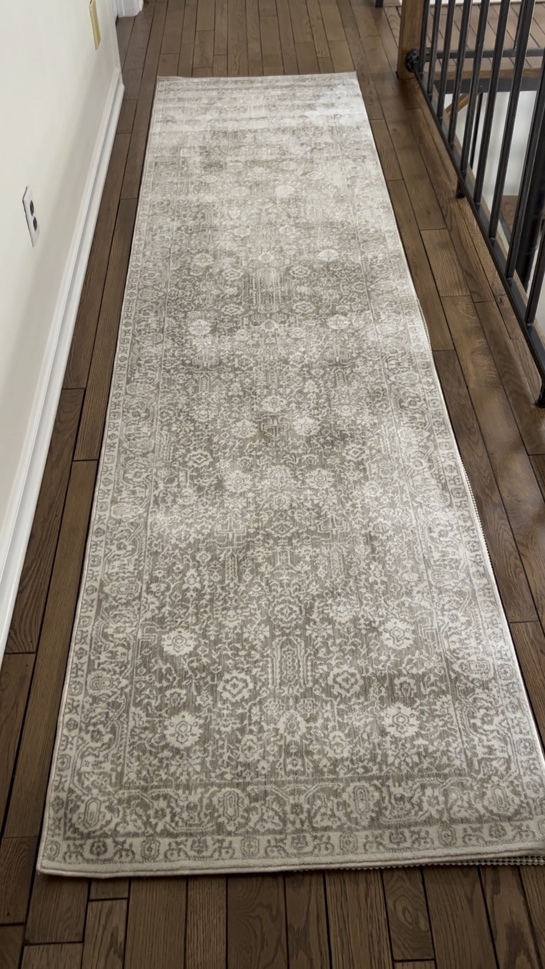 Runner rug, patterned rug, hallway decor, neutral rug, greige, transitional decor, grey, gray, beige, home decor, home finds, interior designer, Shannon Russo Interiors

#LTKstyletip #LTKhome #LTKFind