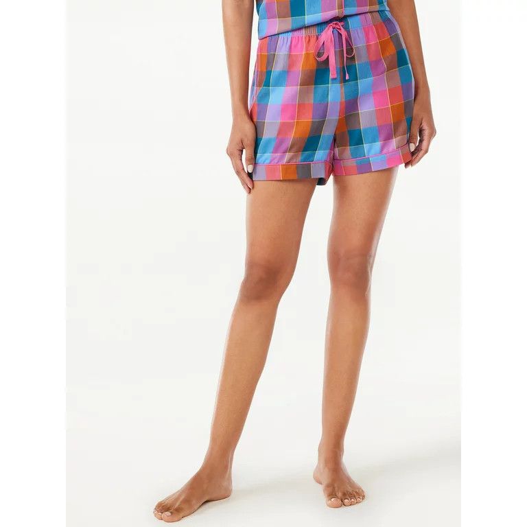 Joyspun Women's Woven Sleep Shorts, Sizes S to 3X - Walmart.com | Walmart (US)