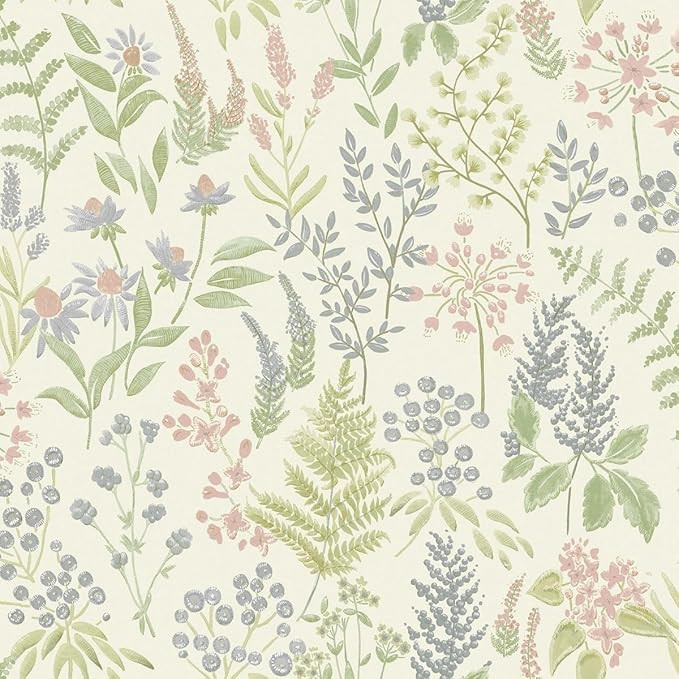 Rural Paradise Floral Sprig Wallpaper Pink/Cream Holden 13661 | Amazon (US)