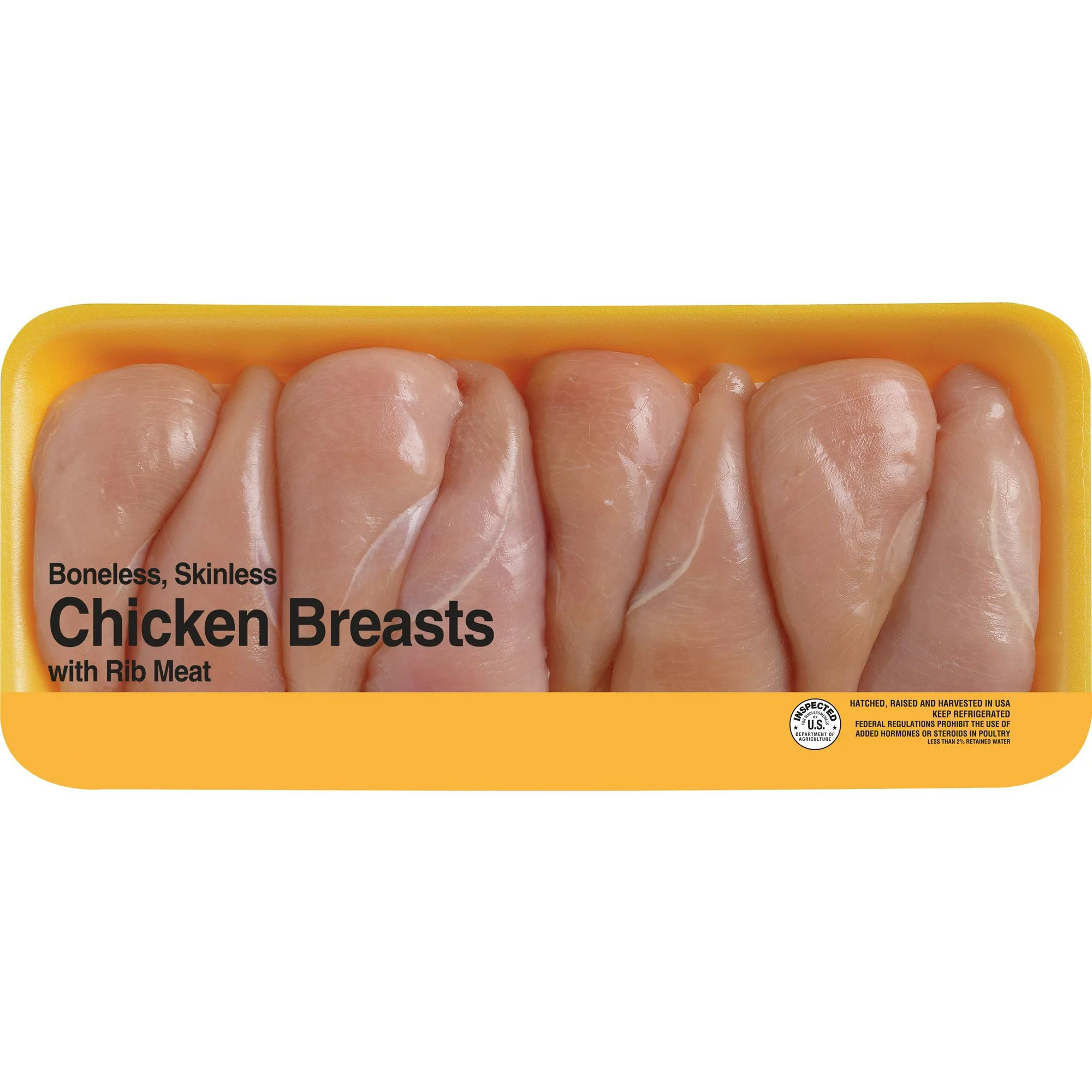 Freshness Guaranteed Boneless Skinless Chicken Breasts Family Pack, 4.7 - 6.25 lb Tray | Walmart (US)