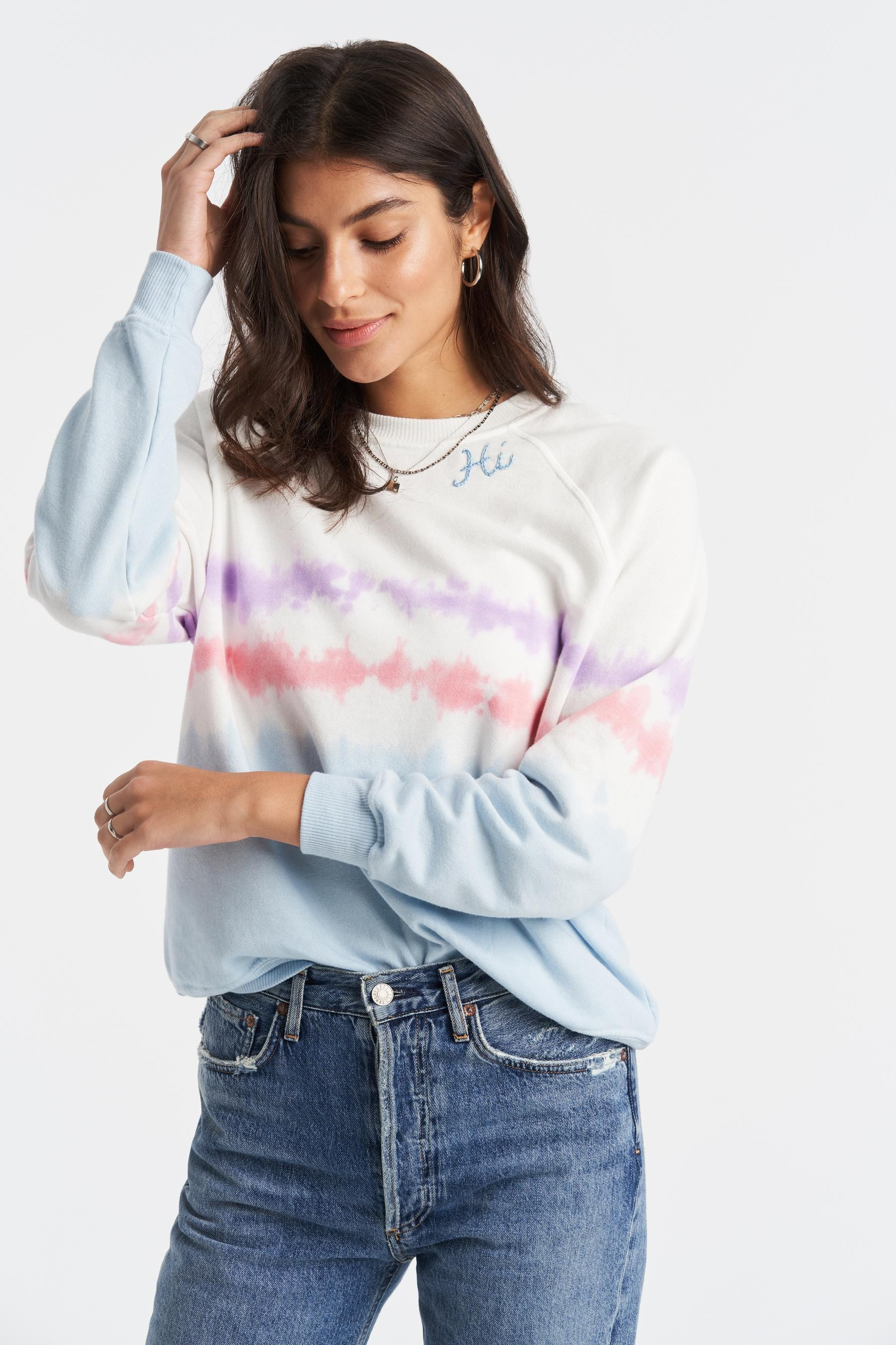 Hi Tie Dye Sweatshirt | Bandier