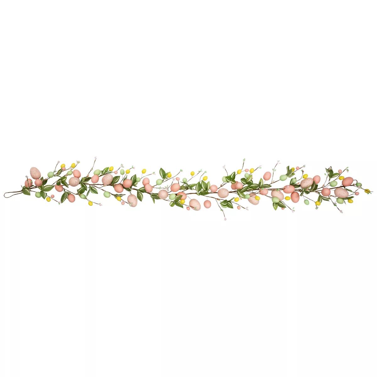 Northlight Easter Eggs and Flower Buds Artificial Garland - 6' - Pink | Target