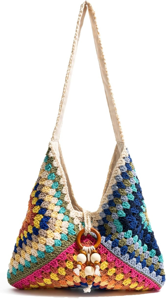 Rejolly Straw Hobo Bag for Women Tote Bag Summer Vacation Beach Handbags Boho Bohemian Style Shou... | Amazon (US)