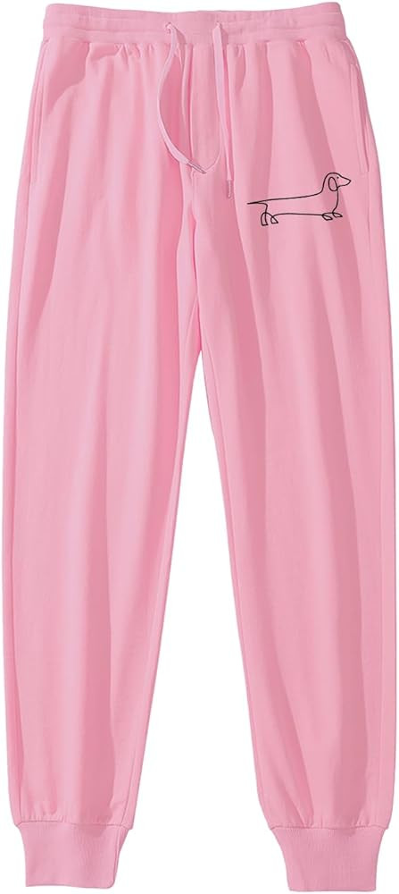 Stylish Dachshund Weiner Dog Print Casual Long Pants for Men and Women | Amazon (US)