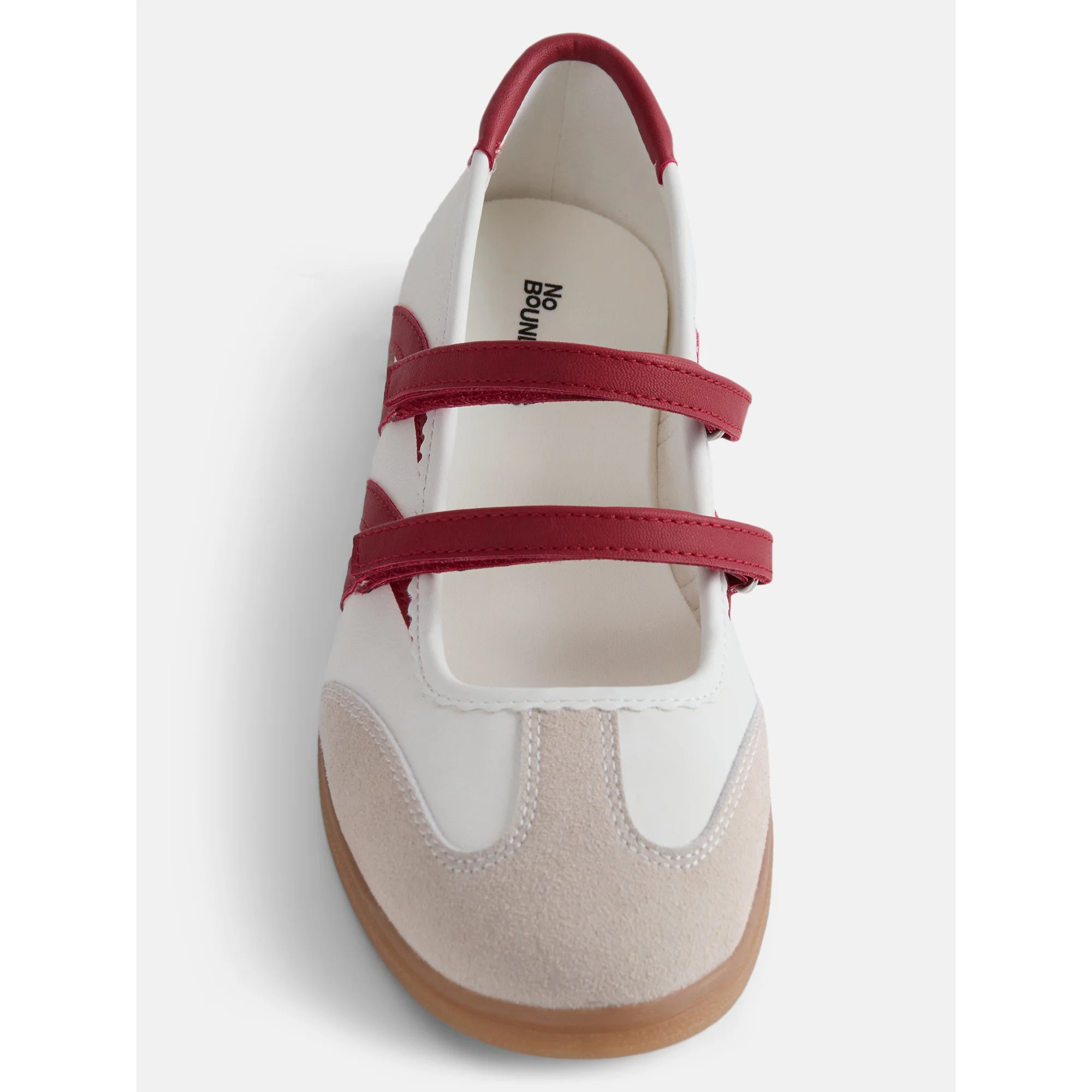 No Boundaries Women’s Strappy Ballet Sneakers | Walmart (US)