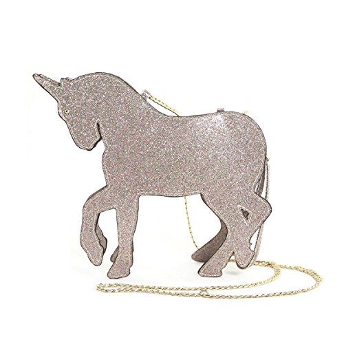 Beautiful Glittered Metallic Unicorn Shoulder Crossbody Bag | Amazon (US)