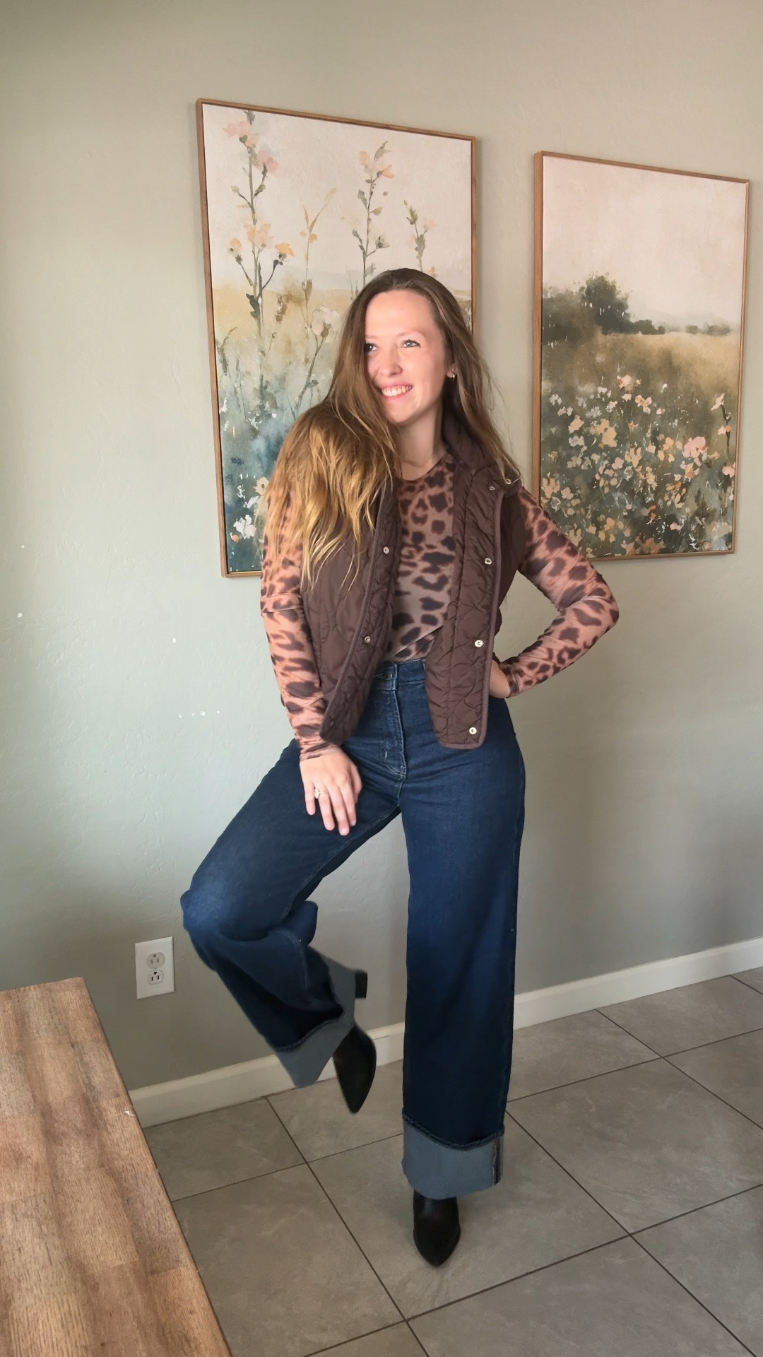 Different ways to style the Leopard Print Long Sleeve Mesh Top!🐆🤎 From thewickedwildflower.com 

She’s one of my favorites, throw on a black tank underneath and she’s versatile with any outfit. Which outfit is your favorite?! 

Available for $22.00🤎

#LTKgrwm #LTKmomlife #LTKWorkwear