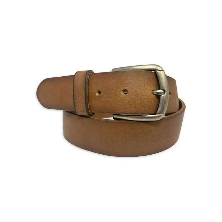 George Men's 38mm Snapon Tan Leather Casual Belt | Walmart (US)