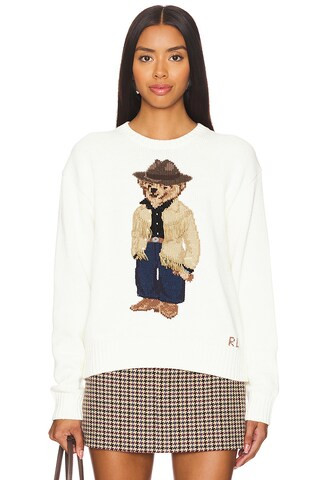 Polo Ralph Lauren Bear Long Sleeve Pullover in Parchment Cream from Revolve.com | Revolve Clothing (Global)