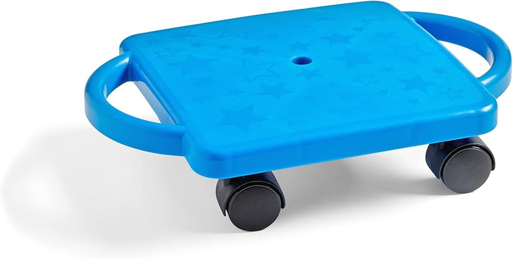 hand2mind Blue Indoor Scooter Board with Handles, Sit Down Floor Scooter, Gym Activities for Kids... | Amazon (US)