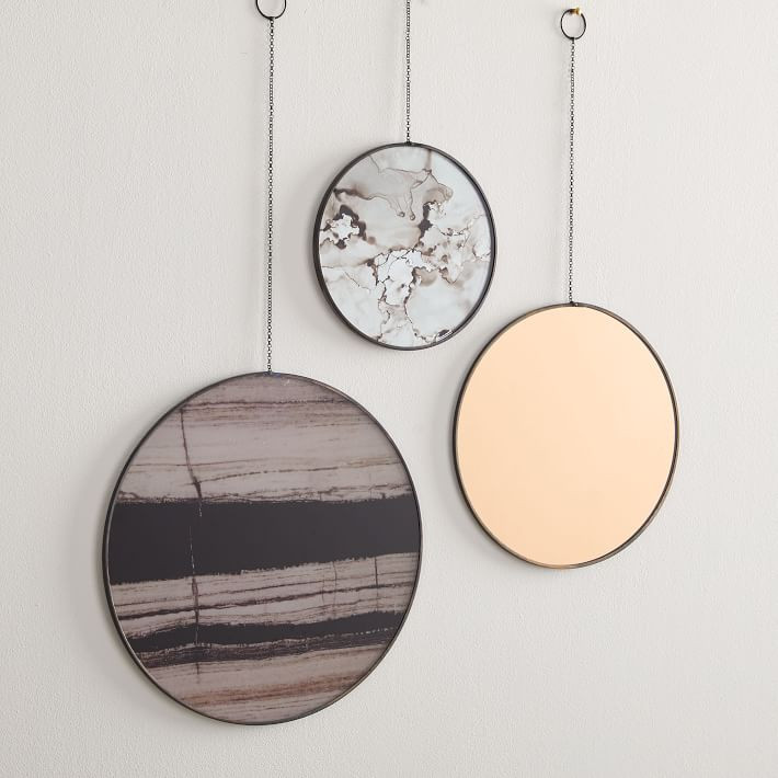 Gilded Pendant Wall Art (Set of 3) - Antique Bronze | West Elm (US)
