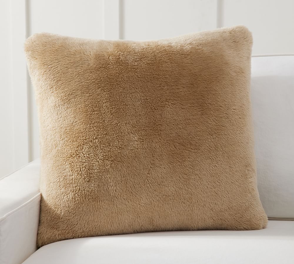 Faux Fur Shearling Pillow Cover | Pottery Barn (US)