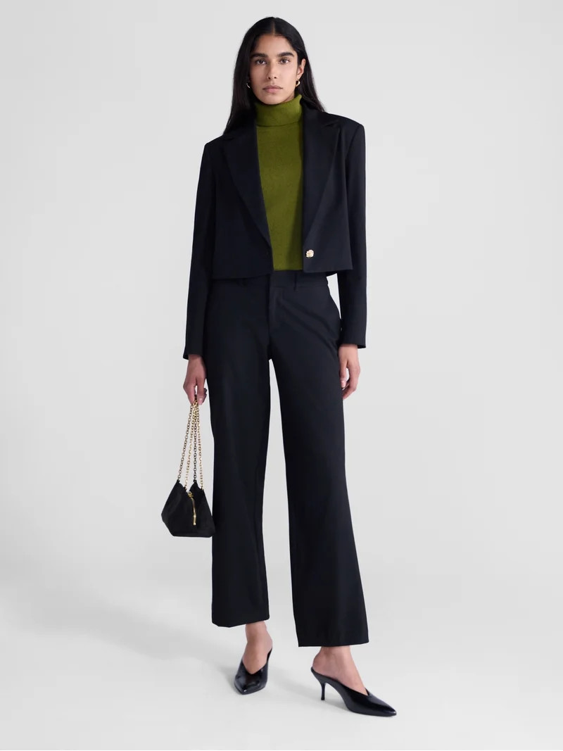 Scoop Women's and Women's Plus Low Rise Crease Trousers, Sizes 0-28W | Walmart (US)