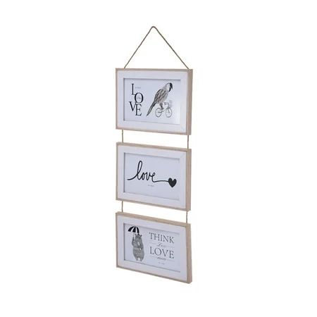 Triple Wall-Mounted Frame Creative Wall-Mounted Household Decoration Simple Hemp | Walmart (US)