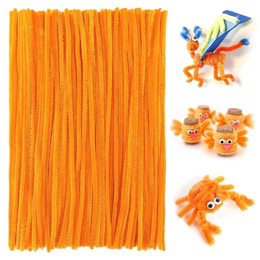 FirstKitchen Pipe Cleaners Craft, 200pcs Orange Pipe Cleaner for Craft, 6mm X 12" Plush and Pliab... | Amazon (CA)