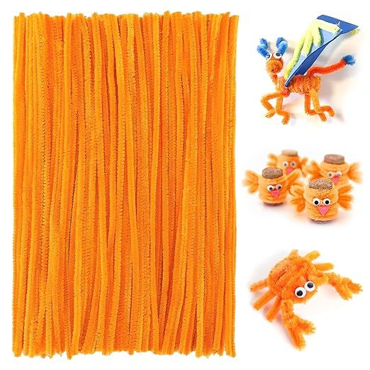 FirstKitchen Pipe Cleaners Craft, 200pcs Orange Pipe Cleaner for Craft, 6mm X 12" Plush and Pliab... | Amazon (CA)