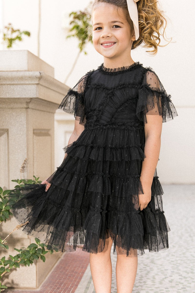 Mini Whimsical Dress in Black | Ivy City Co