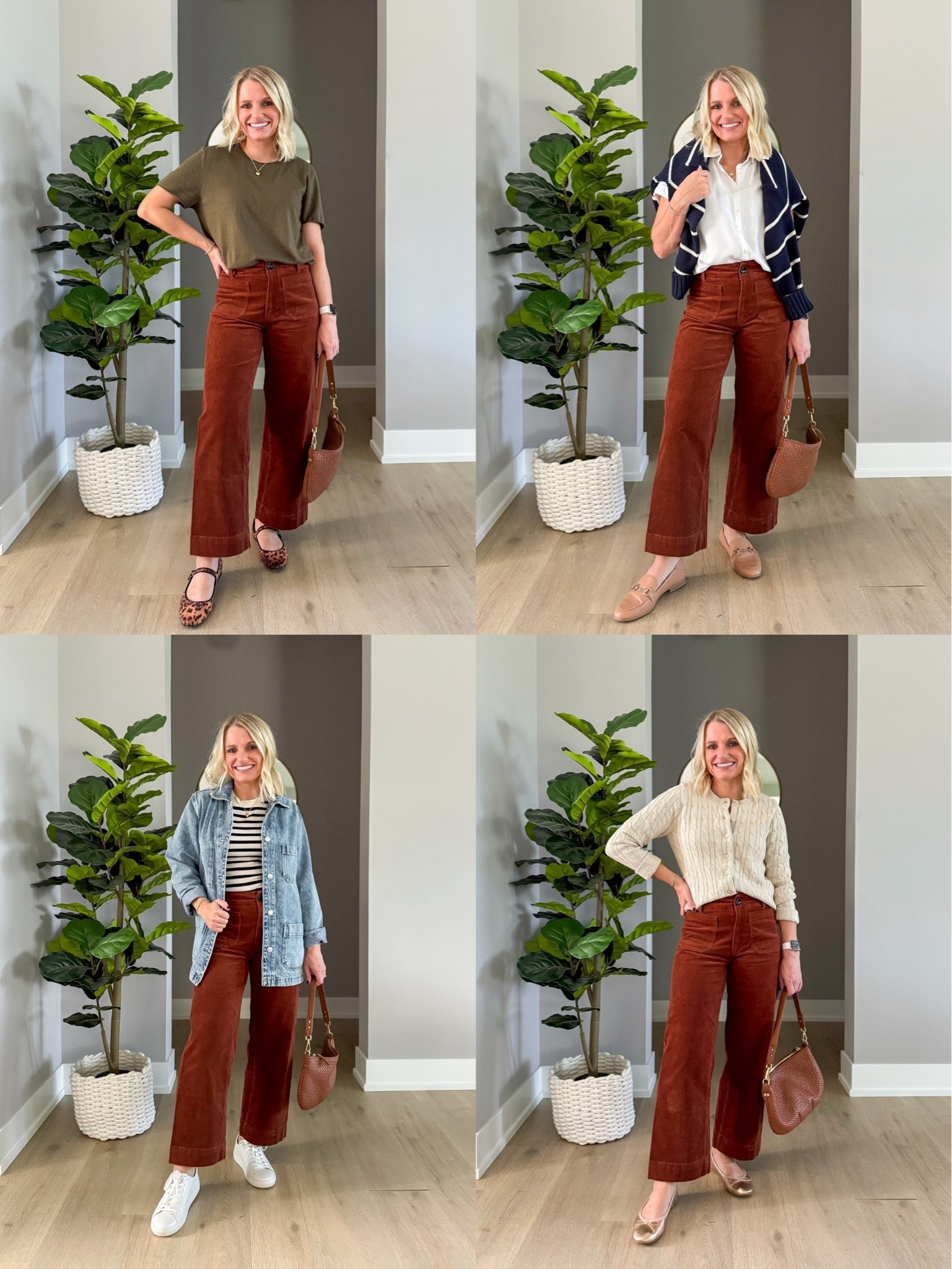 These @quince corduroy pants are one of my favorite fall finds! They are currently back in stock and I am loving this color! They fit TTS! I’m wearing a 0/short.