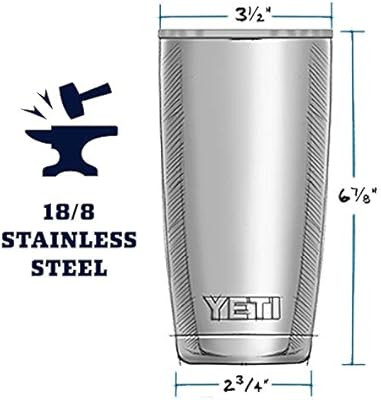 YETI Rambler 20 oz Tumbler, Stainless Steel, Vacuum Insulated with MagSlider Lid | Amazon (US)