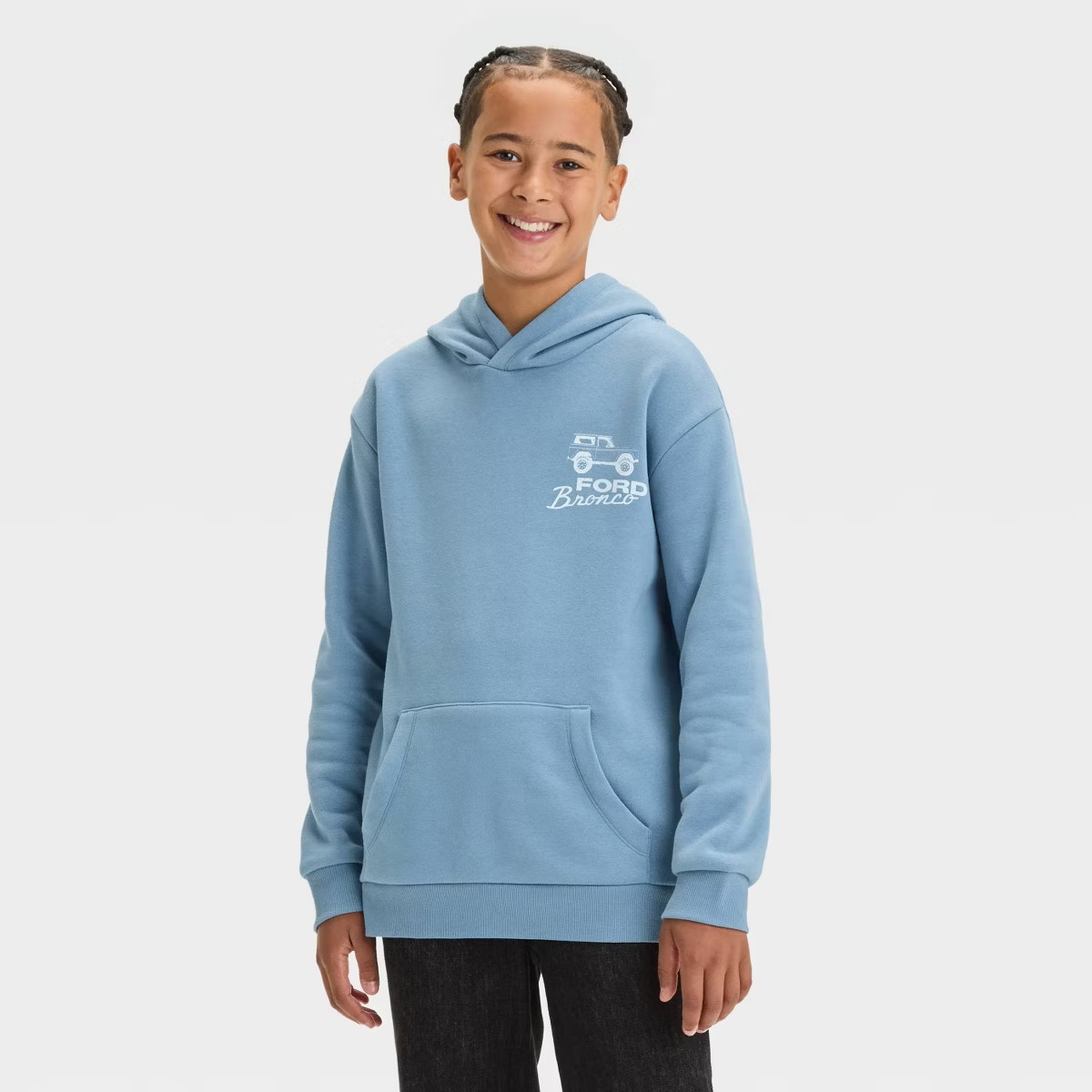 Boys' Bronco Hooded Pullover Sweatshirt - art class™ Blue | Target