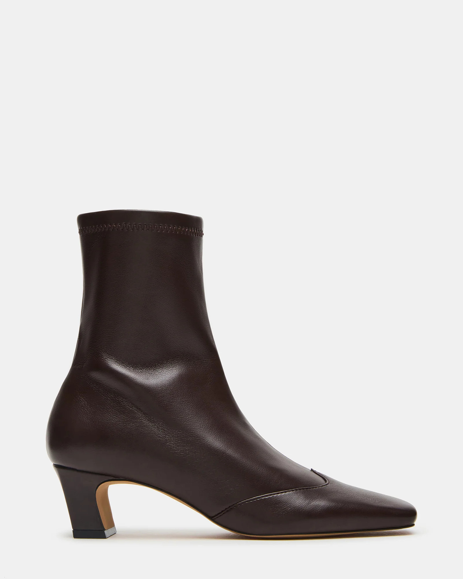 JETER Brown Square-Toe Women's Ankle Boot | Steve Madden (US)