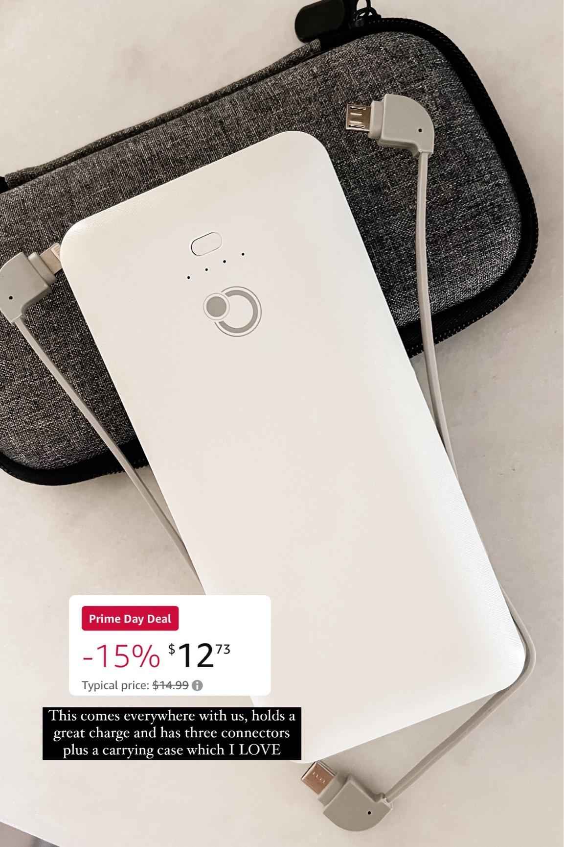 This stays in my diaper bag, always need to charge something so this has been a lifesaver on the go with kids! Holds a great charge and comes with a carrying case which I love! 

Amazon prime day, prime day deals, Amazon finds, finds for the home, travel must have 

#LTKFindsUnder50 #LTKTravel #LTKSaleAlert