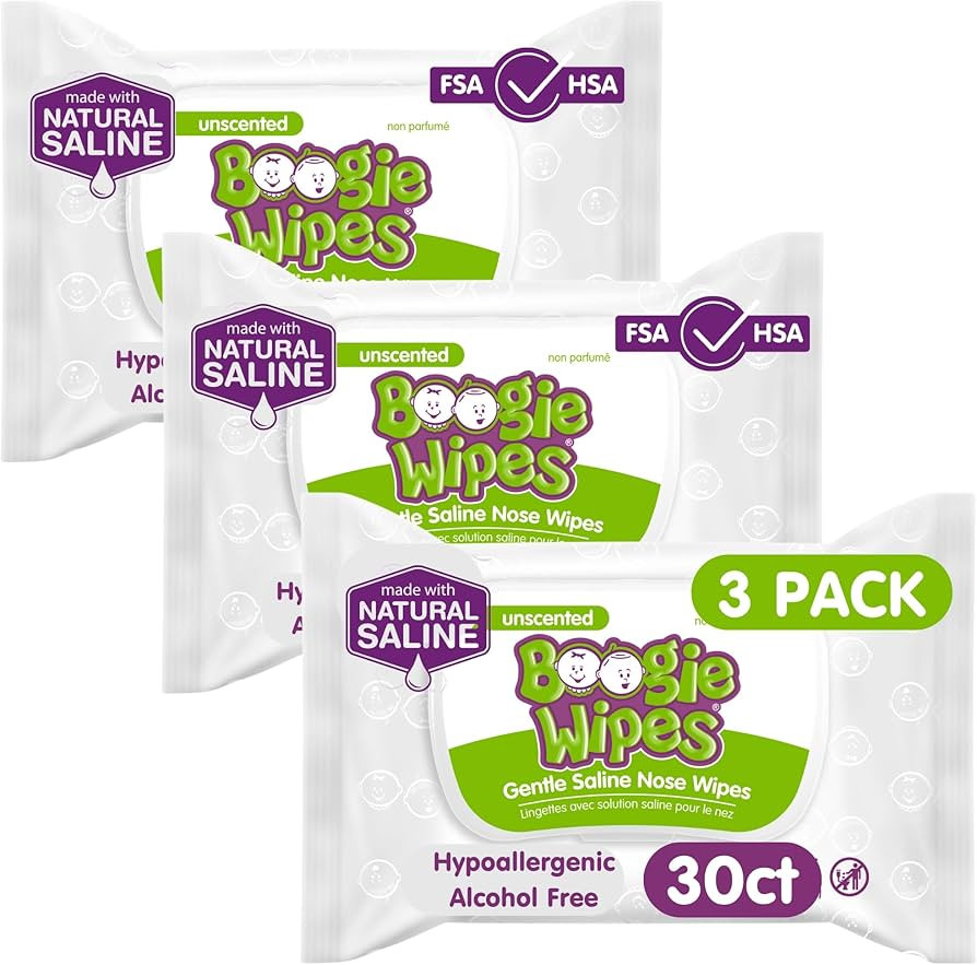 Eleeo Unscented Alcohol-Free Boogie Wipes with Aloe - 30 Count (3 Pack) | Amazon (US)