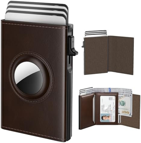 typecase Mens Wallet Card Holder for AirTag: Leather Smart Wallet for Men Compatible with Apple A... | Amazon (US)