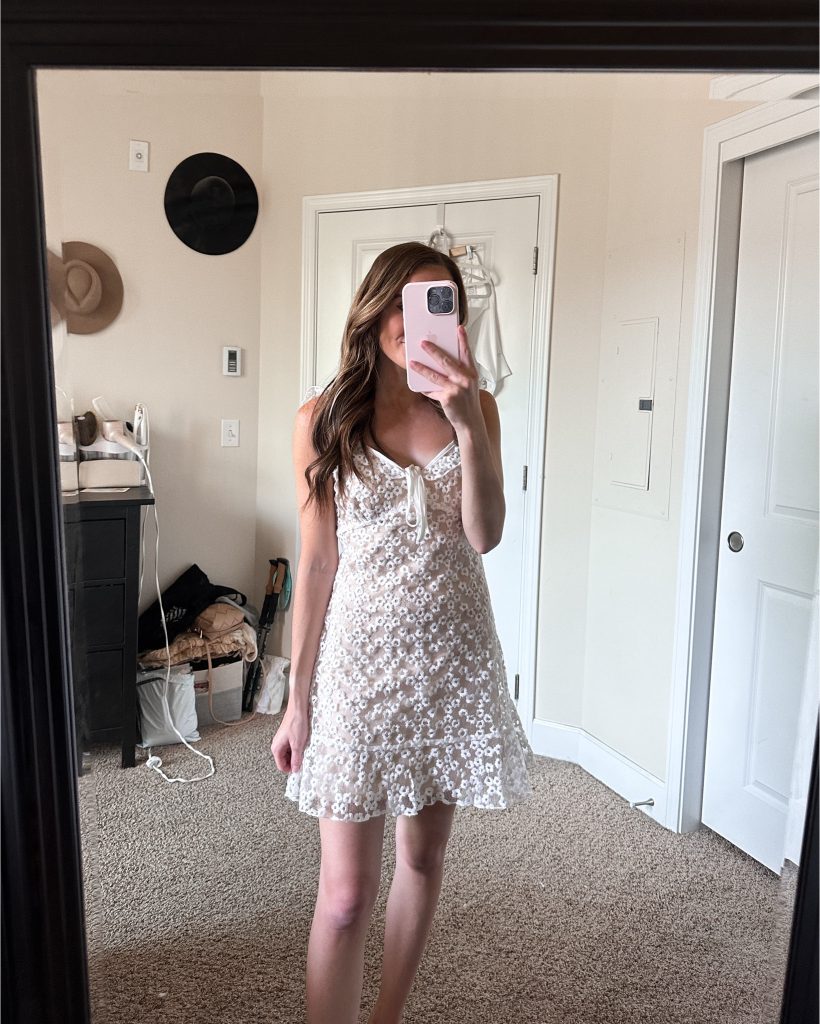 lulus dress - would be cute for a bridal shower or honeymoon in italy 🤍

#LTKFindsUnder100 #LTKStyleTip #LTKWedding