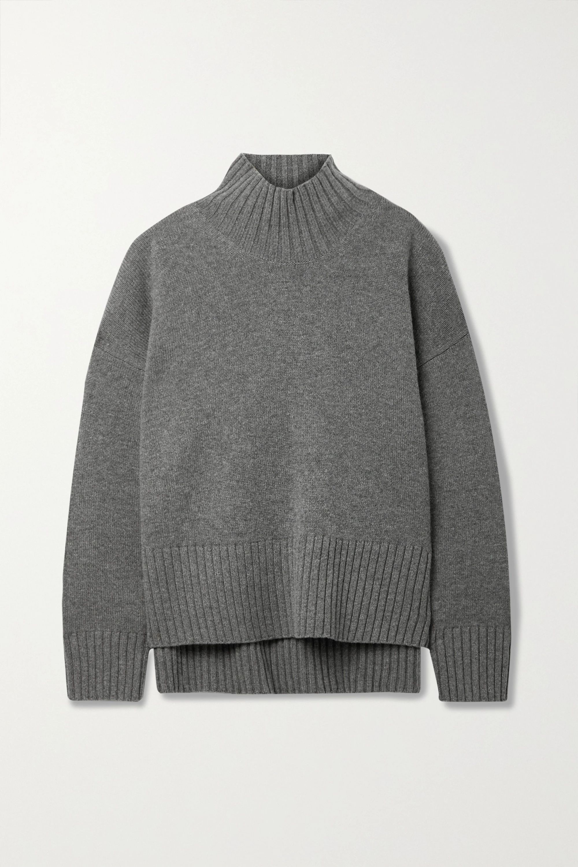 Gray Wool and cashmere-blend turtleneck sweater | Co | NET-A-PORTER | NET-A-PORTER (US)