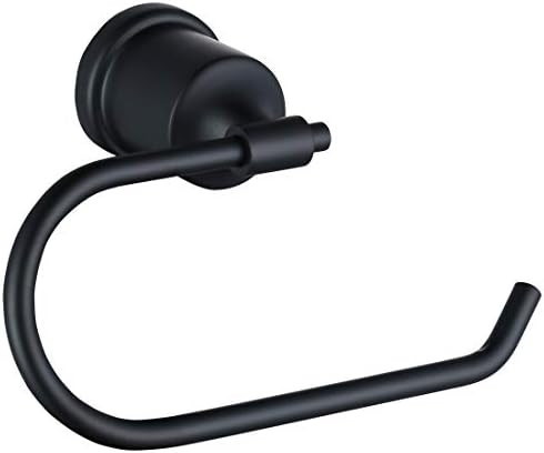 WOWOW Bathroom Toilet Paper Holder Matte Black Bath Toilet Tissue Holder Wall Mount Mental Toilet... | Amazon (US)