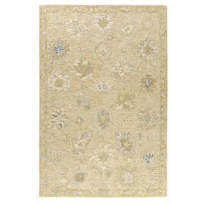 Traditional Floral Filigree Hand-Tufted Wool Indoor Area Rug | Wayfair North America