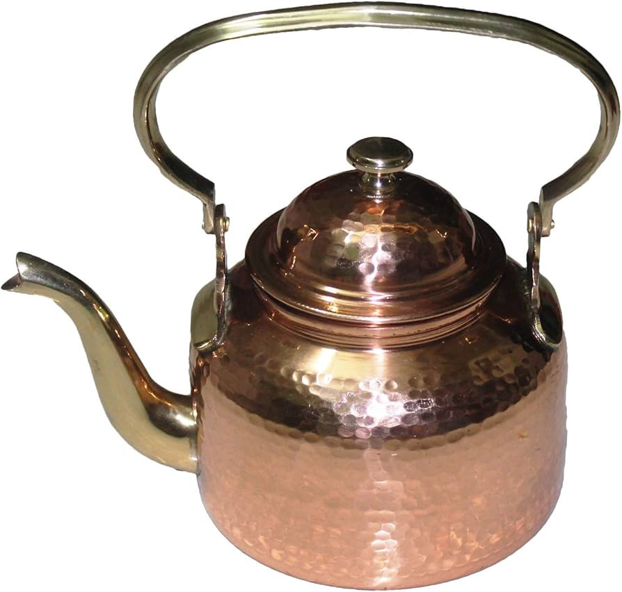 Hammered Tea Kettle Classic Espresso Coffee Pouring Pot for Home Kitchen, Hotel, Restaurant and O... | Amazon (US)