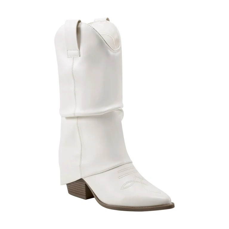 Indigo Rd. Anyla Women's Foldover Cowboy Mid Calf Fashion Boot | Walmart (US)