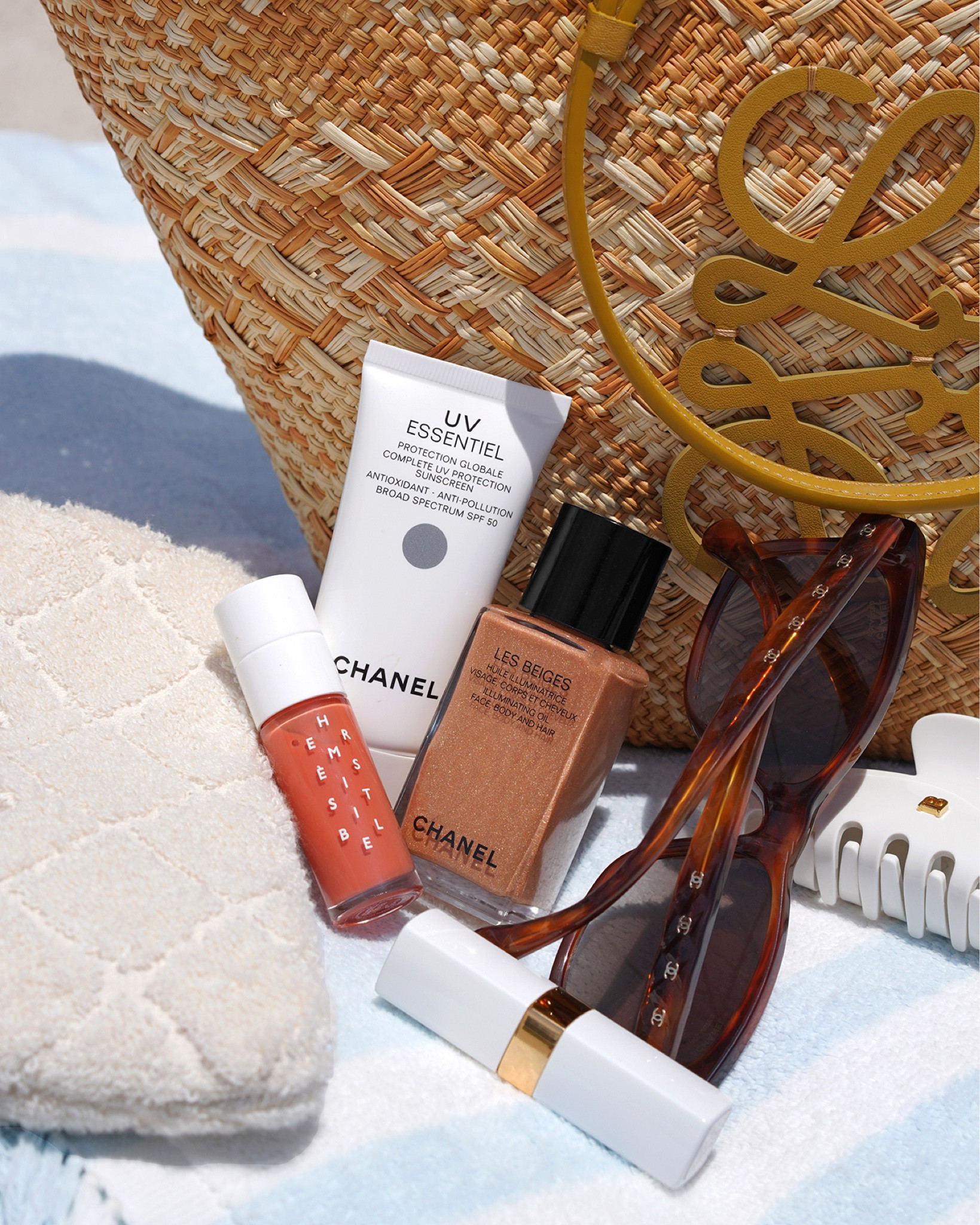 Beach beauty essentials