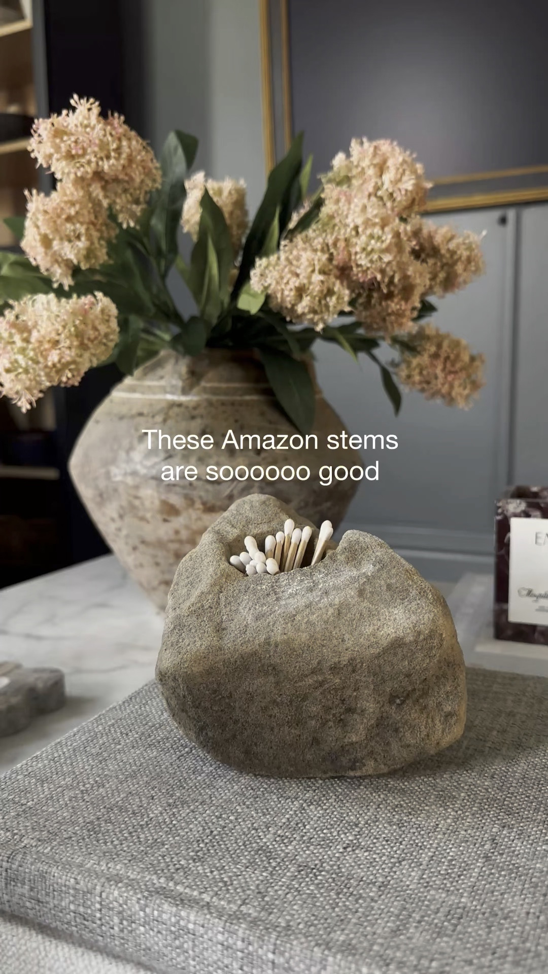 These Amazon artificial flowers are so good, they might absolute favorite thing right now, they also come in for a pretty colors. I’m going to get the white and green as well, each set comes with three stems. This vase has two different sets if you have a large vase, I would order three sets

#LTKStyleTip #LTKSaleAlert #LTKHome