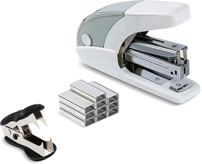PAPERPAL Effortless Standard Stapler Set, 20 Sheet Capacity, Half Strip with Built-in Staples Sto... | Amazon (US)