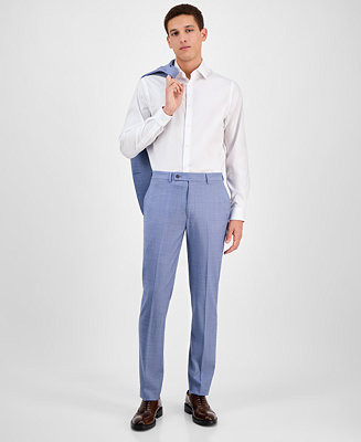 Men's Slim-Fit Wool-Blend Stretch Suit Pants | Macy's