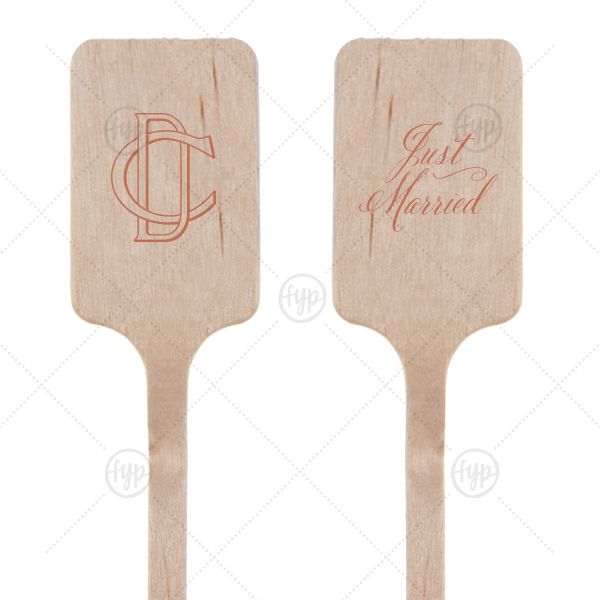 Linked Initials Stir Stick | ForYourParty