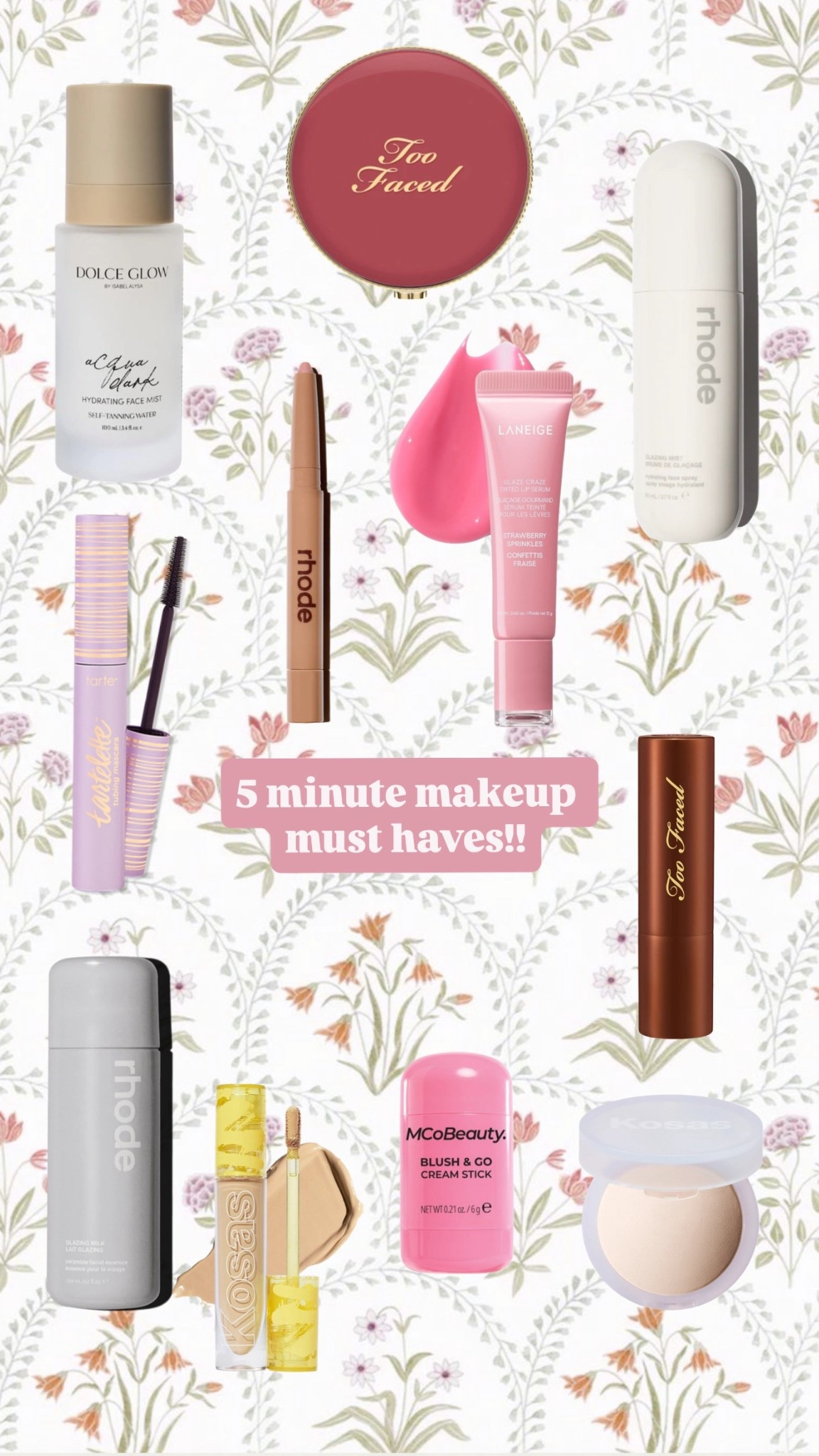 Five minute makeup must haves!!! 🌸🌷#makeup #makeuphaul #easymakeup #sephorahaul

#LTKBeauty #LTKSpringSale #LTKgrwm
