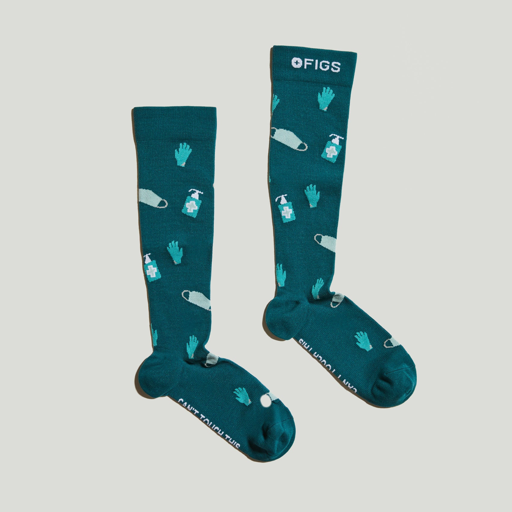 Women’s Can’t Touch This Compression Socks  - Caribbean Blue · FIGS | FIGS
