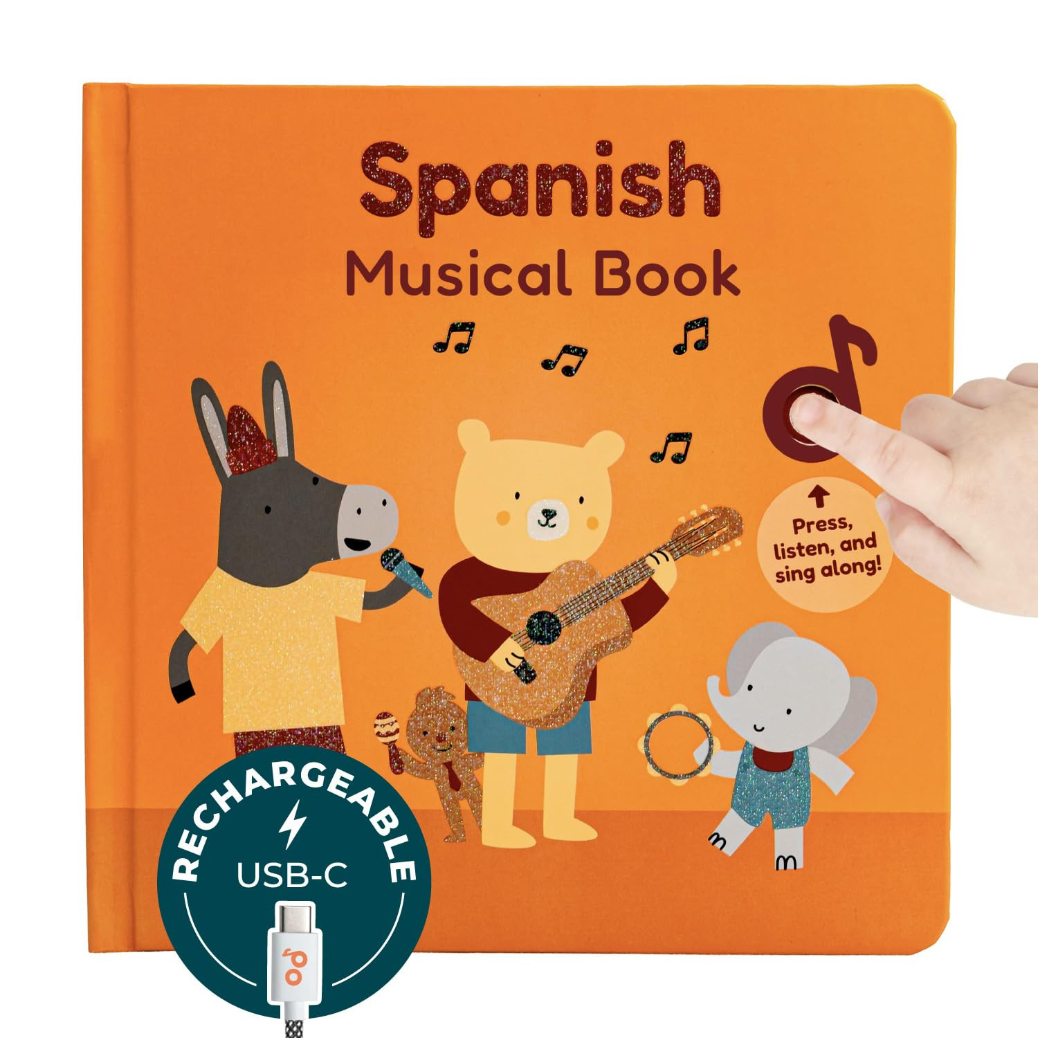 Cali's Books Spanish Book for Toddlers 1-3 - Musical Books for Kids, Interactive Baby Sound Book,... | Amazon (US)