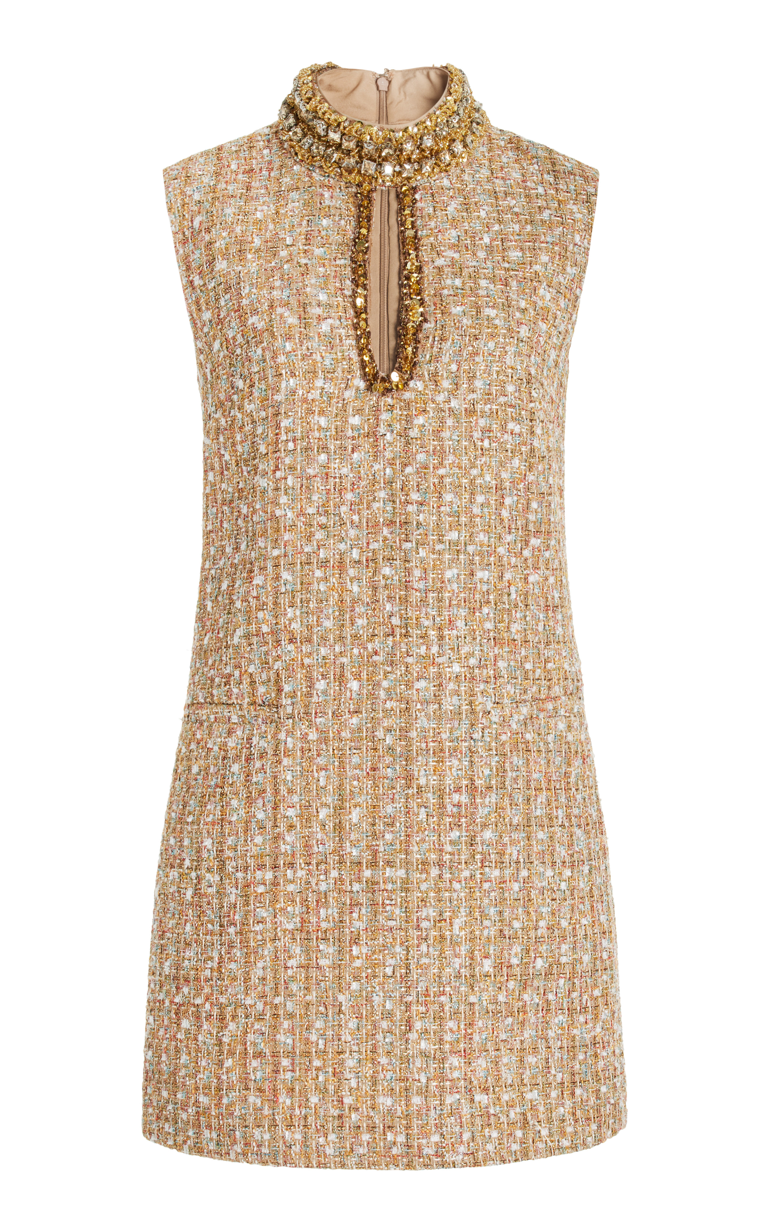 Embellished Tinsel Tweed Mini Dress | Moda Operandi (Global)