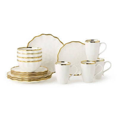 Certified International 16pc Regency Dinnerware Set Gold | Target