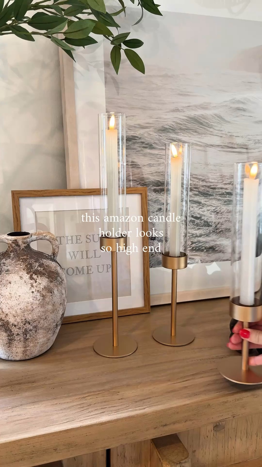 If it looks like it’s from a designer home store... but it’s actually Amazon 😂🤎 My favorite styling piece for every season.

I love these candle holders for Summer, Fall and Winter to style on my console table! I also linked my favorite flickering flameless taper candles too!

#flamelesscandle #candleholders #ledcandle #affordablehomedecor

#LTKSaleAlert #LTKSeasonal #LTKHome