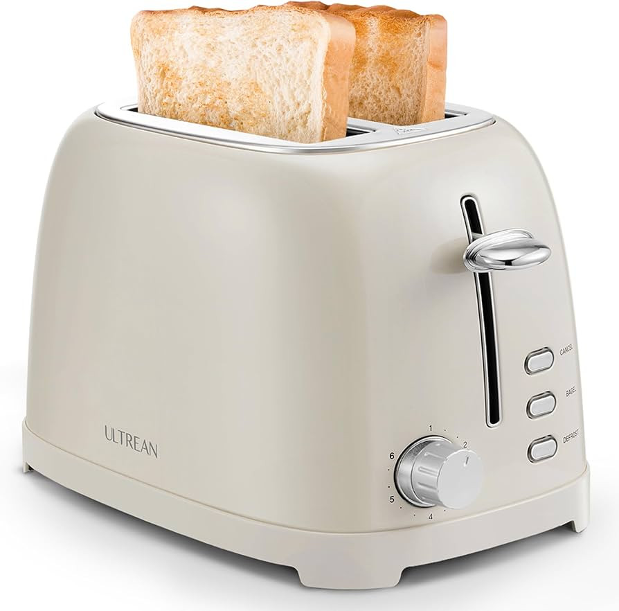 Ultrean Toaster 2 Slice with Extra-Wide Slot for Toasting Bagels, Breads, Waffles & More, Stainle... | Amazon (US)