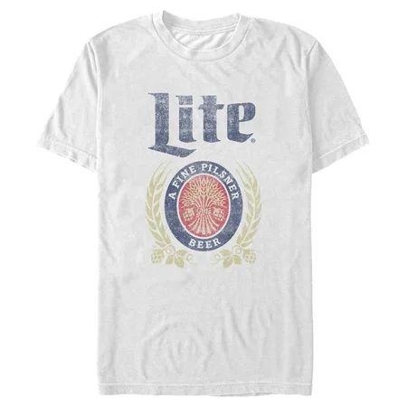 Men s Miller High Life Faded Miller Fine Pilsner Graphic Tee White Large | Walmart (US)